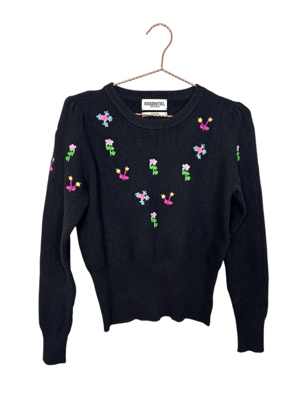 Essentiel Antwerp Floral Embroidered Sweater